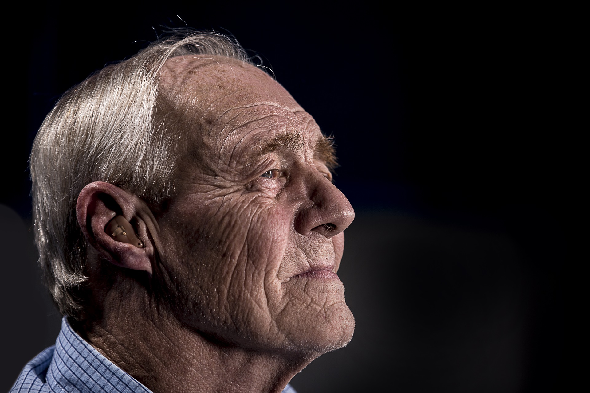 Portrait of elderly man